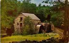 Wayside Inn Grist Mill South Sudbury Massachusetts Vintage Postcard picture