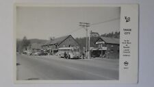 Tahoe City Placer CA Lake Chalets Motel Greyhound Bus Stop Frashers Photo RPPC picture