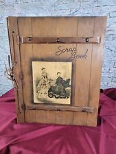 Vintage Old Wood Scrapbook Junk Journal French La Mode Print Cover - Blank picture