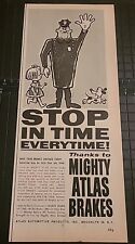 Atlas Brakes Brooklyn Print Ad Advertisement 1962 5x13 picture