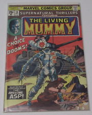Marvel Supernatural Thrillers Featuring The Living Mummy #10 Comic Book 1974 picture