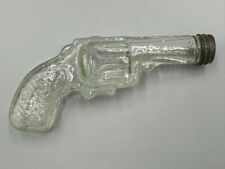 1916 GUN Fancy Grip Glass CANDY CONTAINER Antique E&A 258 picture