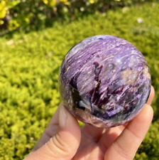 386g  TOP Natural Charoite Quartz Polished Sphere Crystal Energy Ball Decor picture