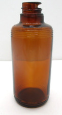 Vintage ABBOTT Brown Glass Chemical Lab Pour Lip Bottle picture