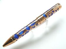 Conklin Endura Deco Crest Blue & Rose Gold Ballpoint Pen  New In Box picture