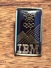1988 Calgary Olympic IBM Pin vintage new in original plastic sealed bag picture