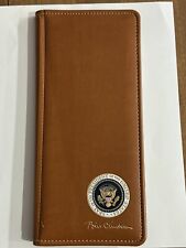 1997 Official Clinton White House Presentation Piece - Leather Bound Card Holder picture