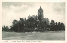 Newton KS-Kansas, Harvey County Court House, Antique, Vintage c1910s Postcard picture