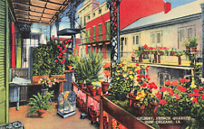 Gallery, French Quarter, New Orleans Genuine-Curteich Chicago C.T. Art-Colortone picture