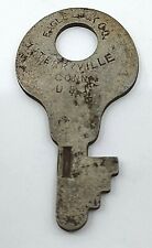 Vintage Key Flat Eagle Lock Terryville CT USA Appx 44 mm Replacement Steampunk picture
