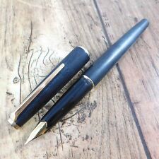 GOOD MONTBLANC WOOD 14K GOLD 585 FOUNTAIN PEN VINTAGE GERMANY picture
