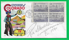 Pat Schroeder Congresswoman Colorado Signed Colorado First Day Cover 1951 LOOK picture
