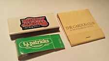 Lot of 3 Vintage CHICAGO Matchbooks - Carlton Club + Randy Andy's + TJ Patricks picture