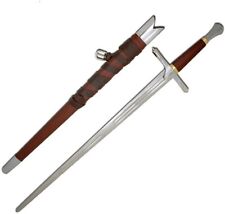 Medieval Warrior Late Middle Ages Hand and A Half Sword Full Tang Tempered Battl picture