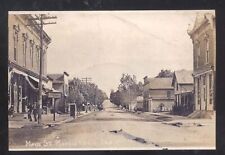REAL PHOTO MORRISTOWN INDIANA DOWNTOWN MAIN STREET SCENE POSTCARD COPY picture