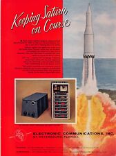 NASA Saturn Space Rocket Flight Control St Petersburg Florida Vtg Magazine Ad picture