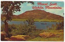 Mount Scott Wichita Mountain Range OK Oklahoma Vintage Postcard picture