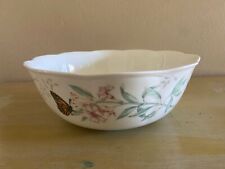 EUC 10 inch Lenox Butterfly Meadow Scalloped Serving Bowl picture