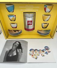 illy art collection set, Marina Abramovic Artist Image Saucers signed & numbered picture