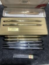 Cross Pen And Pencil Lot Vintage Gold Filled And Chrome picture