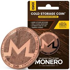 Monero Cold Storage Wallet - Unhackable Pure Copper Collectible Coin XMR picture