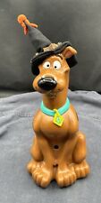 Vtg.2000 Scooby-Doo Plastic Motion Activated Talking Halloween Dog W/ Witch Hat picture