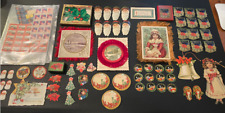 Huge Lot Vintage Christmas Seals,Tags, Cards Dennison,Gibson picture
