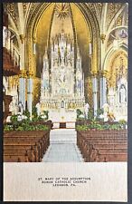Postcard Lebanon PA - St Mary of the Assumption Catholic Church Interior Altar picture