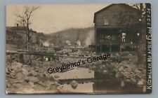 RPPC View after Flood KITZMILLER MD 1924 Real Photo Postcard picture