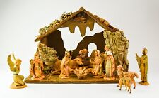 Vintage 15 Pc Fontanini Italian Nativity Set w Creche / Nativity  - MH11 picture