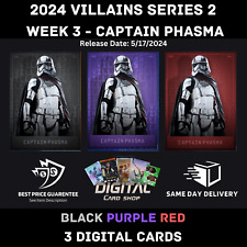 Topps Star Wars Card Trader 2024 Villains Series 2 Week 3 Captain Phasma Black + picture