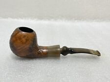 Rare Cellini Italy ~ Partially Sandblasted Bent Apple Smoking Tobacco Pipe picture