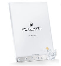NIB Authentic Swarovski Crown Swan Picture Frame Silver Metal Crystals #5493700 picture