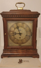 Vintage Sligh Mantel Clock Model# 0504-1-AN w/Key - Works Great picture