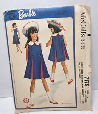 1963 Barbie & Girl Matching Dress McCall's Pattern 7175, Size 8, Cut, Complete picture