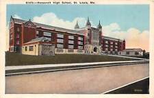 St. Louis Missouri 1928 Postcard Roosevelt High School picture