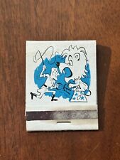 Vintage Matchbook Circus Day Blue Lion Seal Tamer Ringmaster ** FLAWS SEE PHOTOS picture