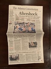 The Atlanta Constitution ~ Aftershock ~ September 18th, 2001 picture