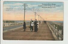 Hampton Beach New Hampshire Hampton River Bridge largest in world NH 1916 POSTED picture