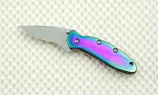 Lot#1 1600VIB WS Kershaw Chive plain Pocket Knife FLAG LOGO Factory special picture