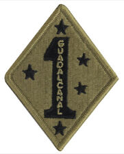 Marine USMC 1st Division Guadalcanal OCP subdued Hook Back PATCH picture