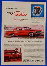 1961 OLDSMOBILE F85 CUTLASS SPORTS COUPE ORIGINAL PRINT AD CLASSIC GM MUSCLE CAR picture