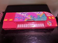 Vintage Flomo Pencil Case 90’s Pink Decor Working Piano Kawaii RARE picture
