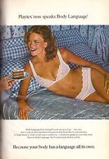 1980 Playtex Bra Panties Lingerie Lisa Taylor Sexy Brunette Vintage Print Ad 80s picture