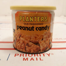 1960s 1970s Vintage Planters Old Fashioned Peanut Candy Can & Lid - MR PEANUT picture