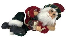 Karen Didion Wine Time Santa Elf  Crakewood Collection 12” Figurine With Tag B41 picture
