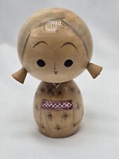 Vintage Signed Kokeshi Doll 4.5