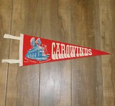 Vintage 1970s CAROWINDS North South Carolina Travel Tourist 24 X 8.5 Pennant picture