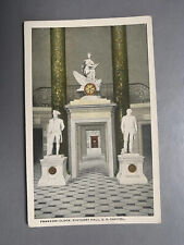 Vintage 1910s-1920s Franzoni Clock Statuary Hall US Capitol Washington Postcard picture