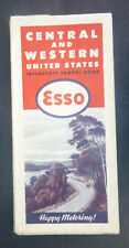 1946 Central & Western United States  road map Esso oil gas travel  guide picture
